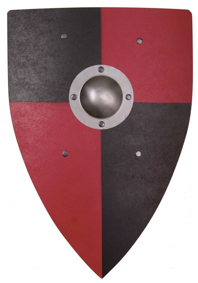 Norman shield for children red-black