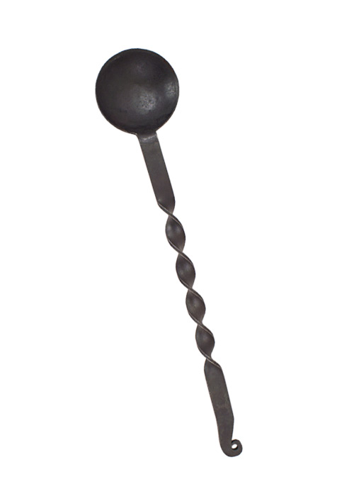 Iron serving spoon