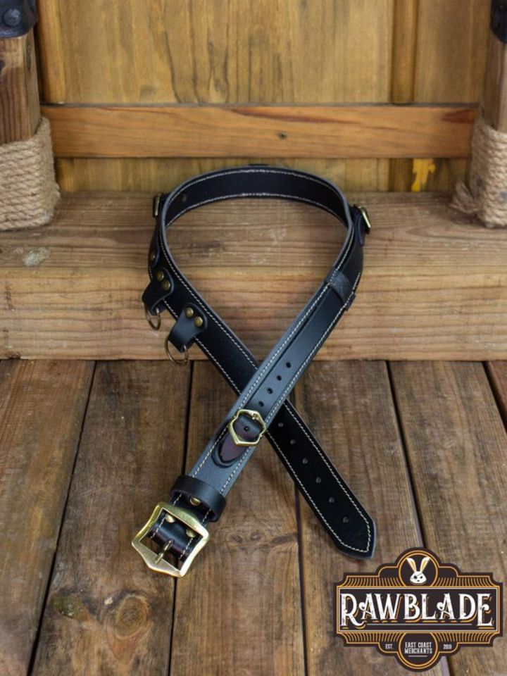 Leather belt Jenan black