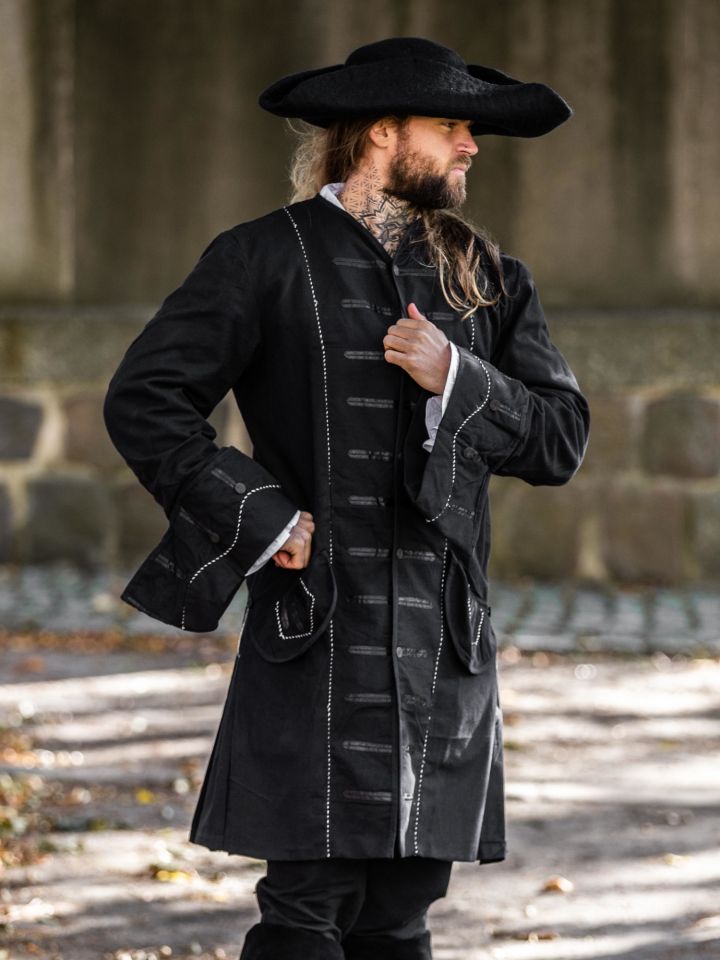 Pirate frock coat black