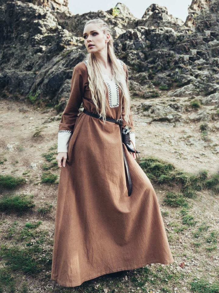 Viking dress Freya sand XXL