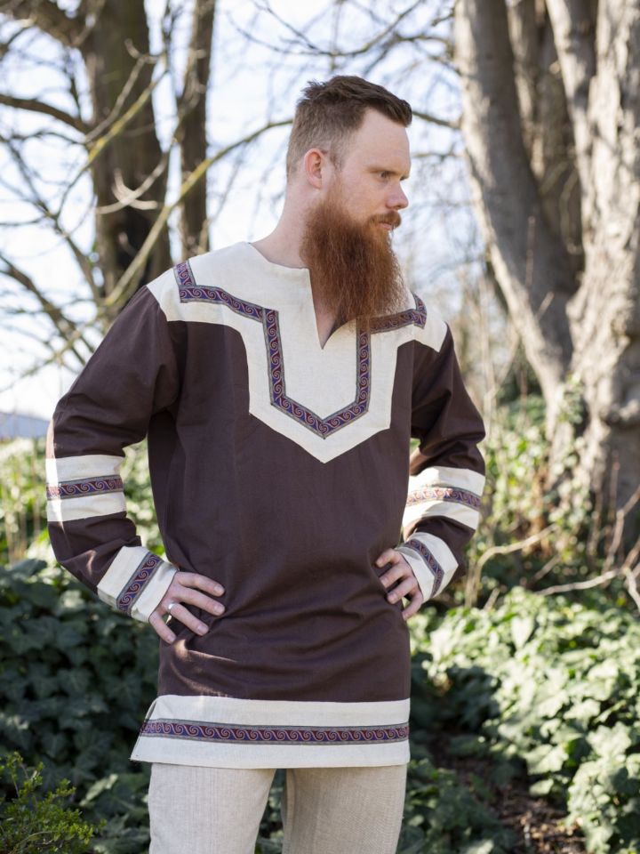 Celtic tunic dark brown