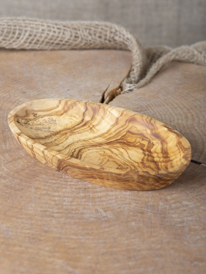 Olive wood bowl small