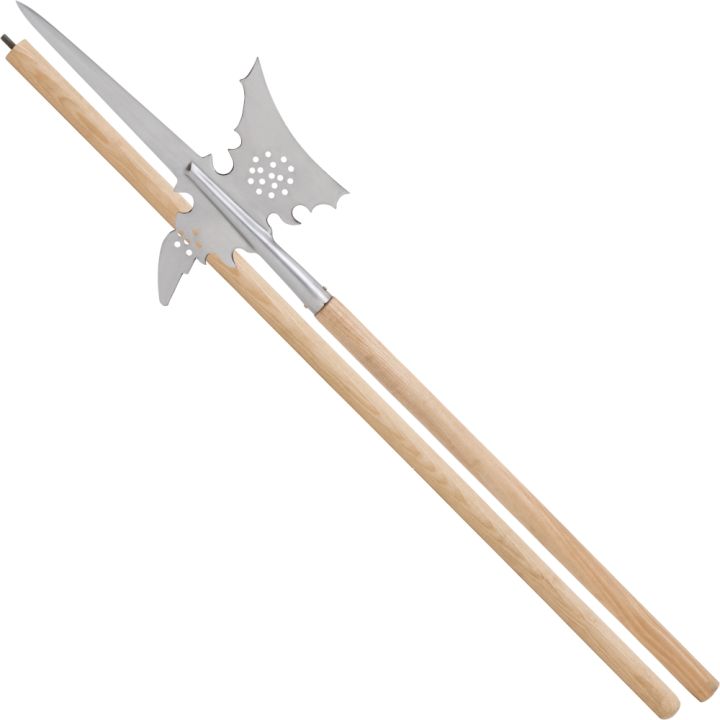 German halberd including wooden shaft