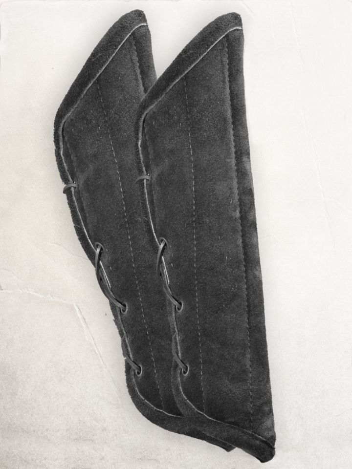 Suede arm pads black