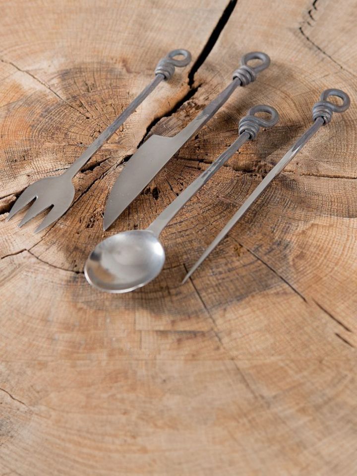 Medieval cutlery 4-piece set