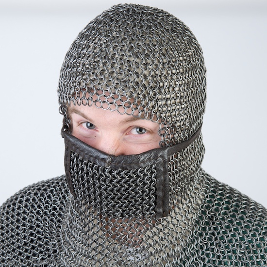 Chain hood with mouth guard