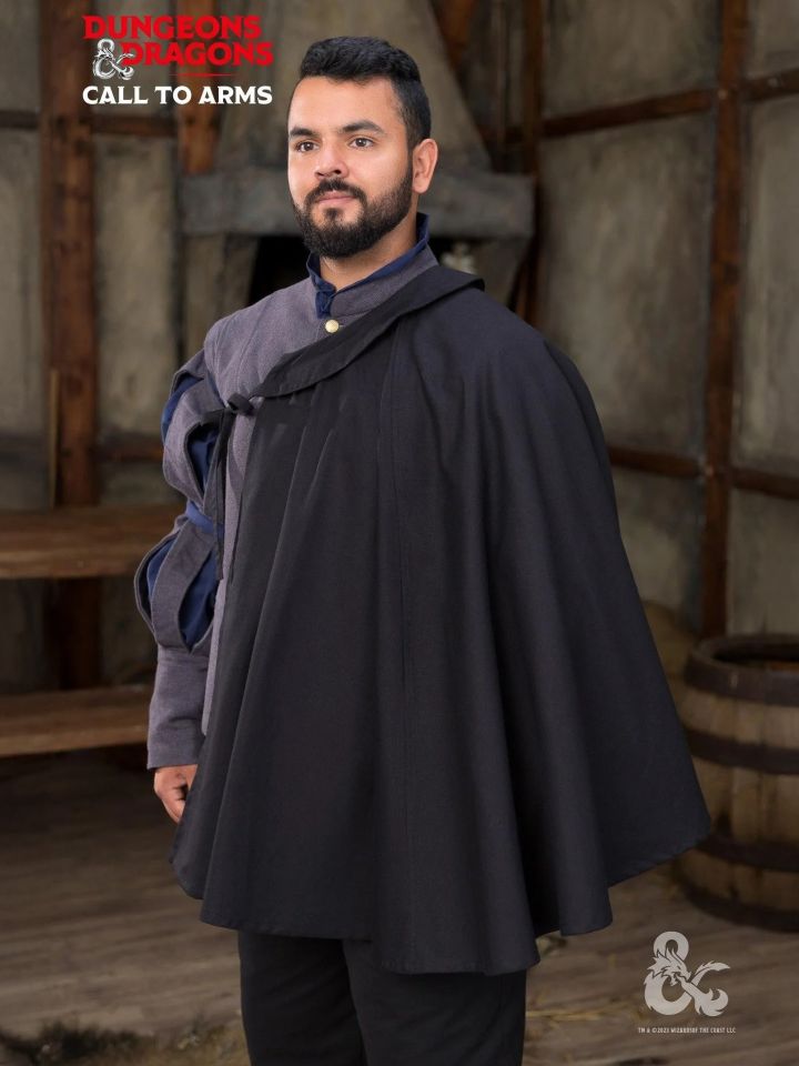 D&D Bard Cloak Black