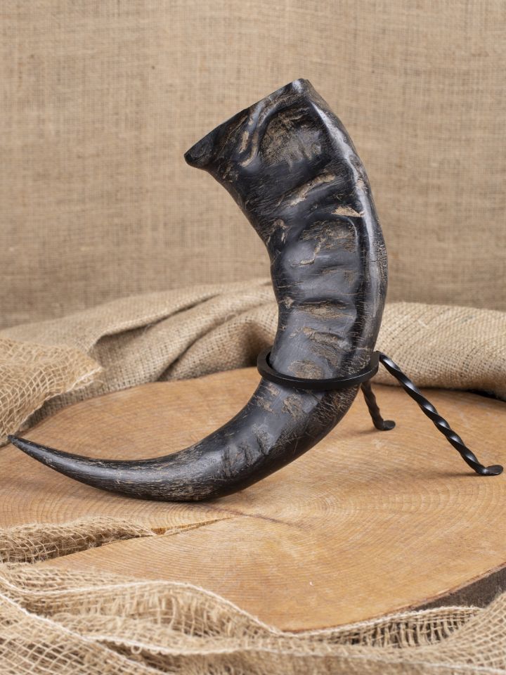 Rustic water buffalo Drinking Horn, approx. 0.2 l