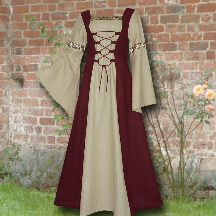 Elisabeth dress wine red-sand