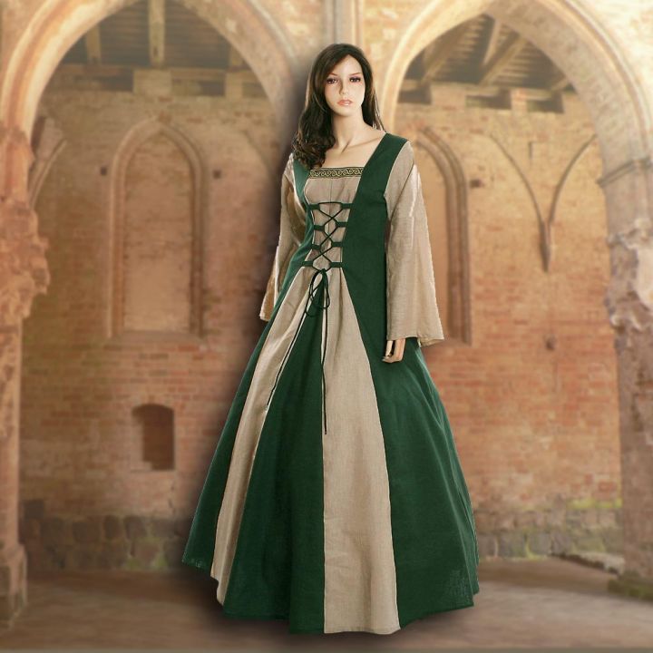 Dress Fabienne green-sand