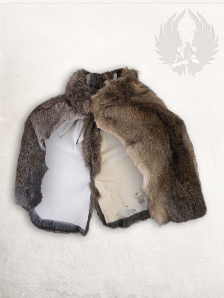 Fur stole German Giants iron gray