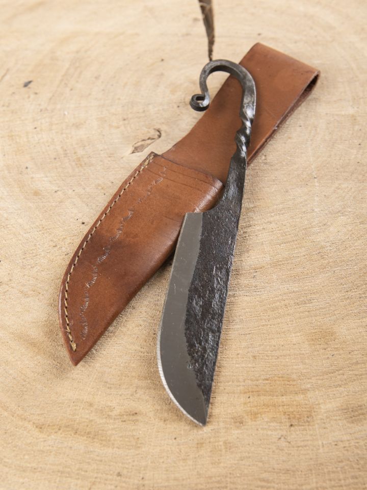 Classic medieval knife with scabbard