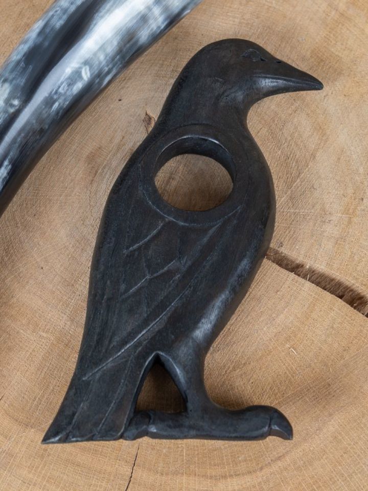 Drinking horn stand "Odin's raven"