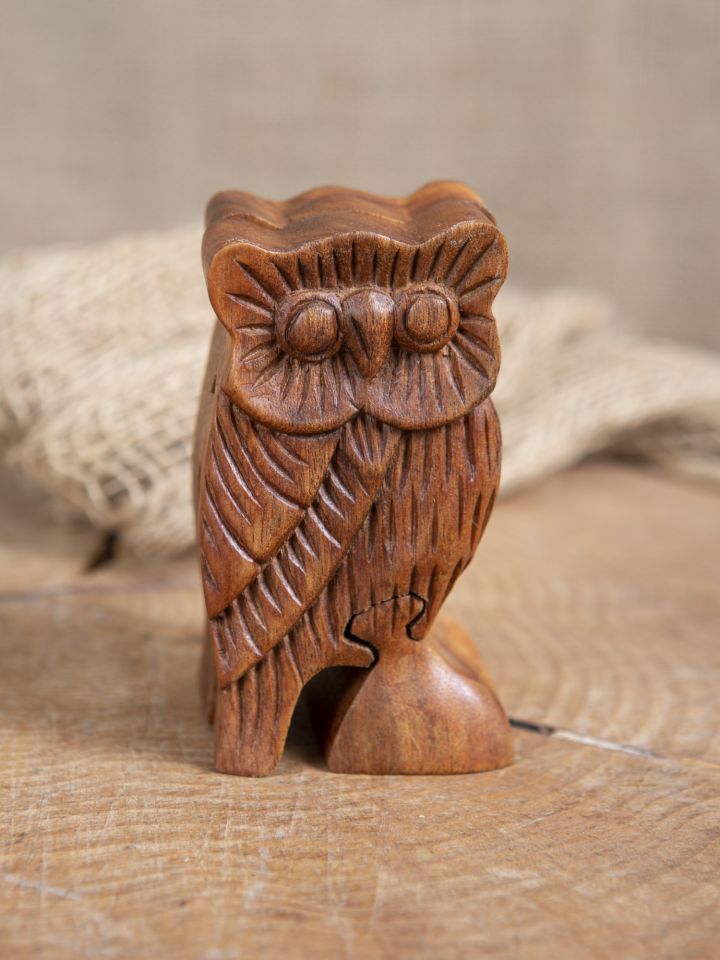 Wooden box owl