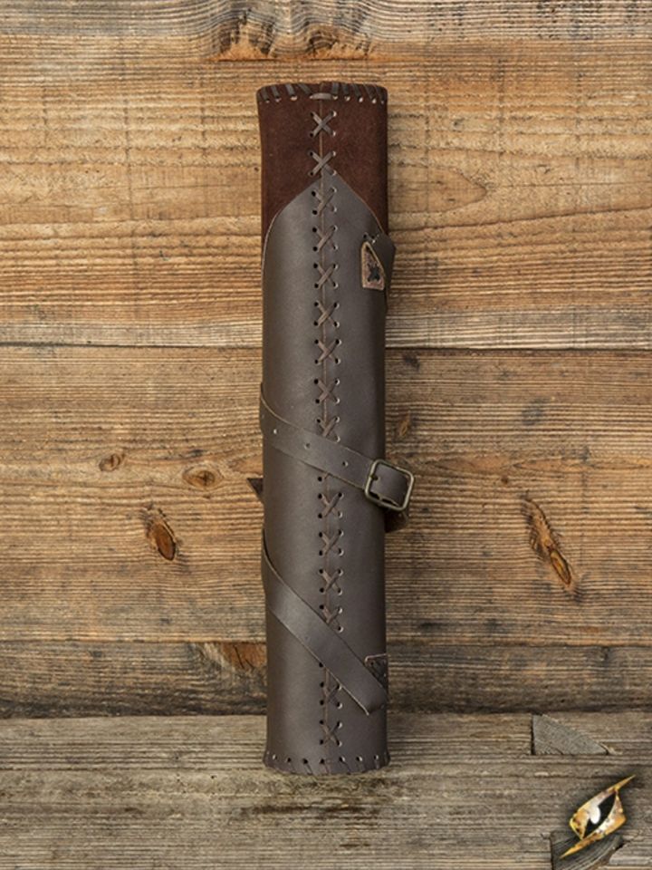 Large back quiver Hunter in brown