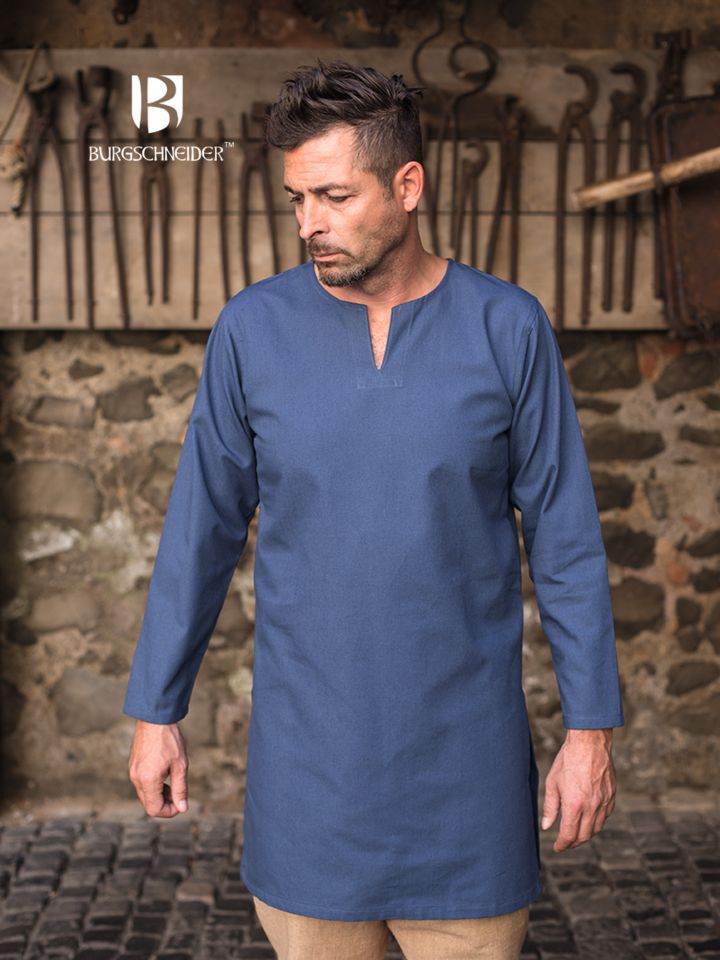 Under tunic Leif, woad blue XL