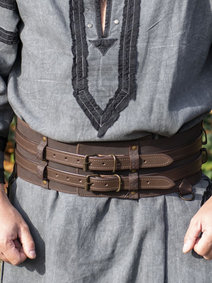 Robust Viking belt Loki dark brown