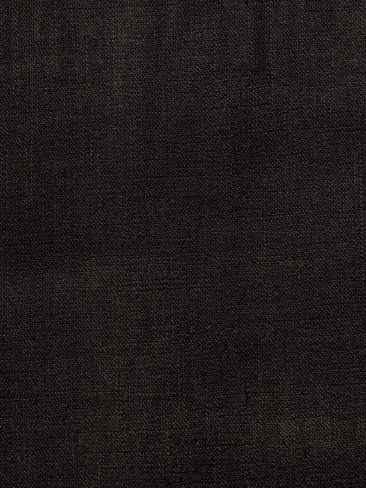 Linen fabric by the meter - black