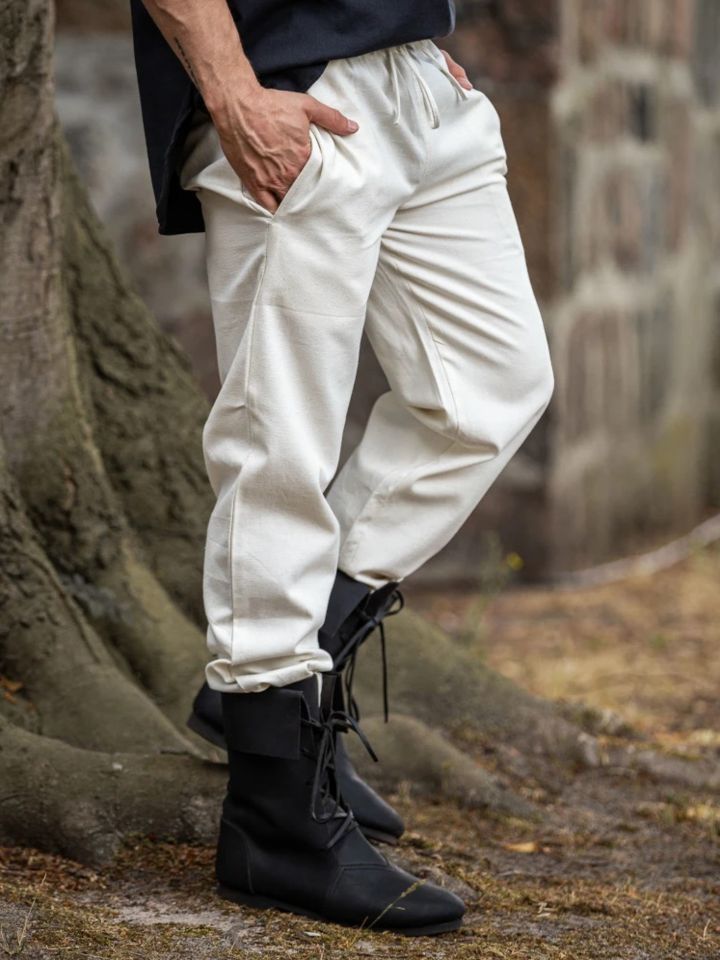 Medieval trousers natural color M