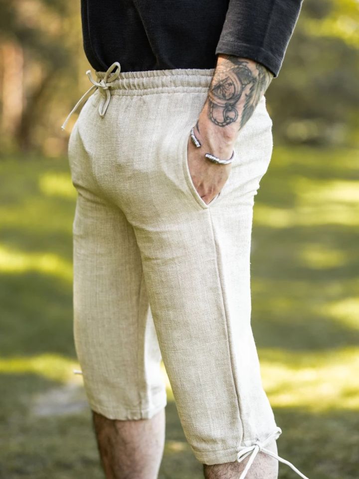 Simple knee breeches hemp XL