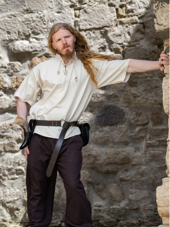 Short medieval shirt natural XXL