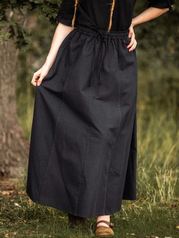 Skirt for the Middle Ages black XXXL