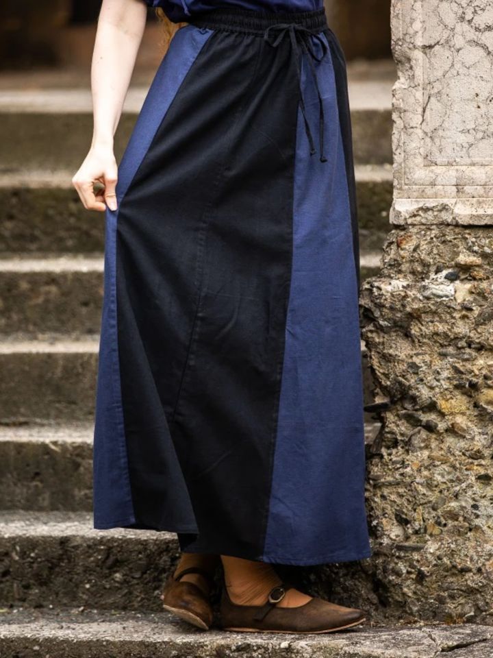 Skirt for the Middle Ages black-blue L/XL