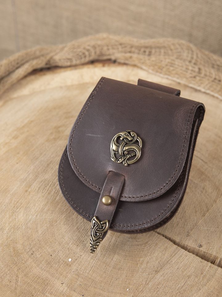 small Viking bag "dragon" brown