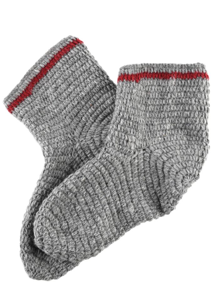 Wool socks gray