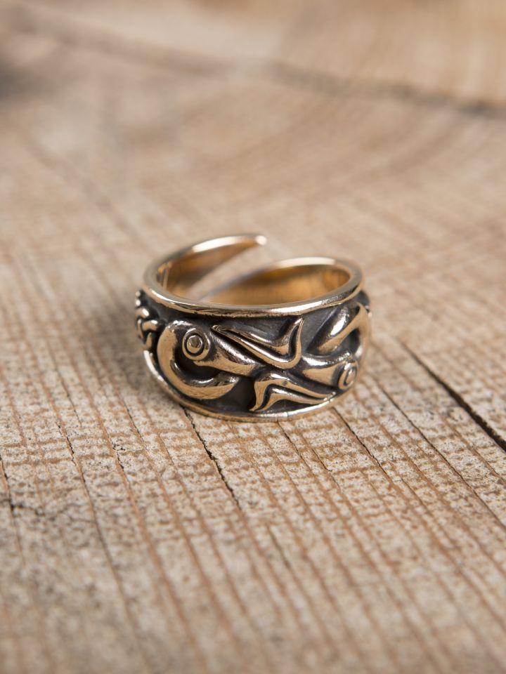 Bronze Viking ring large