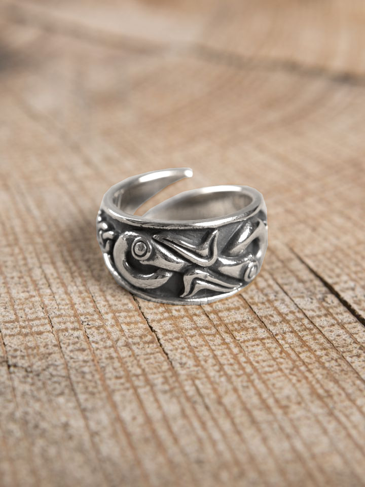 Viking ring made from 925 silver