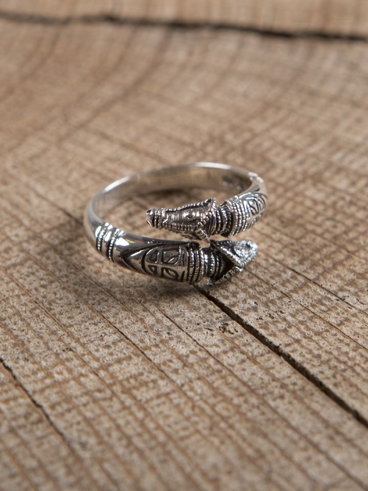 Dragon head ring 925 silver