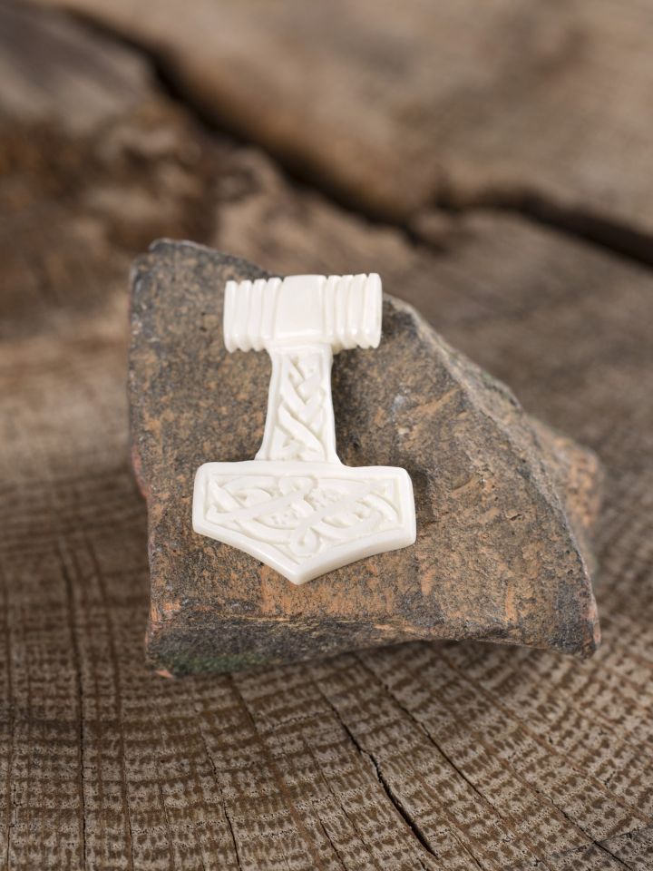 Bone Thor's hammer pendant