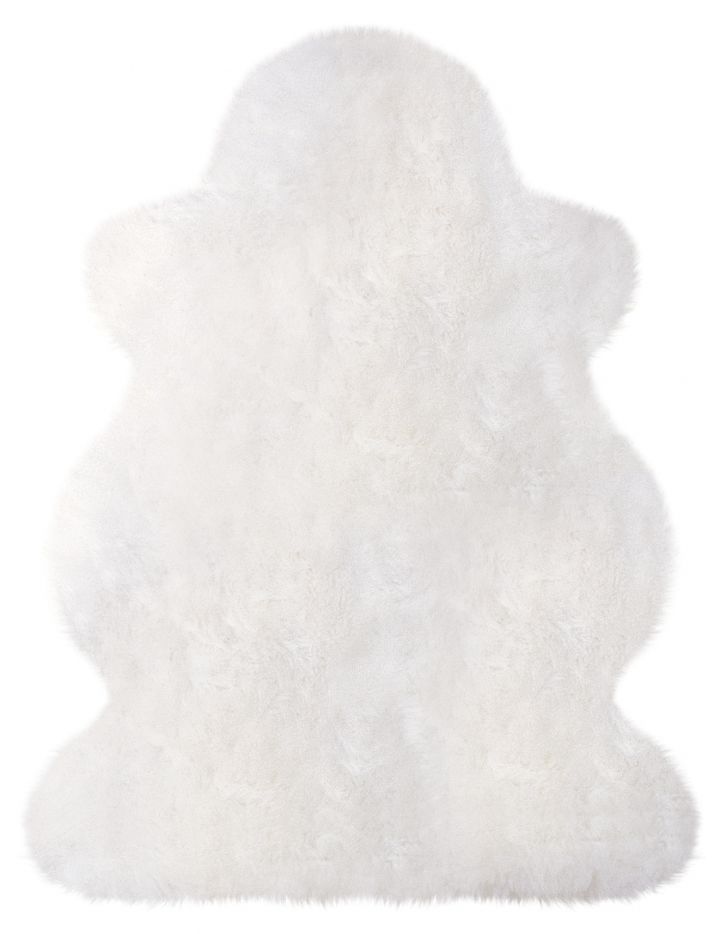 Lambskin from wool sheep - white