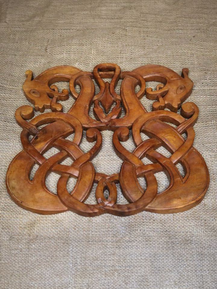 Wooden wall decoration dragon