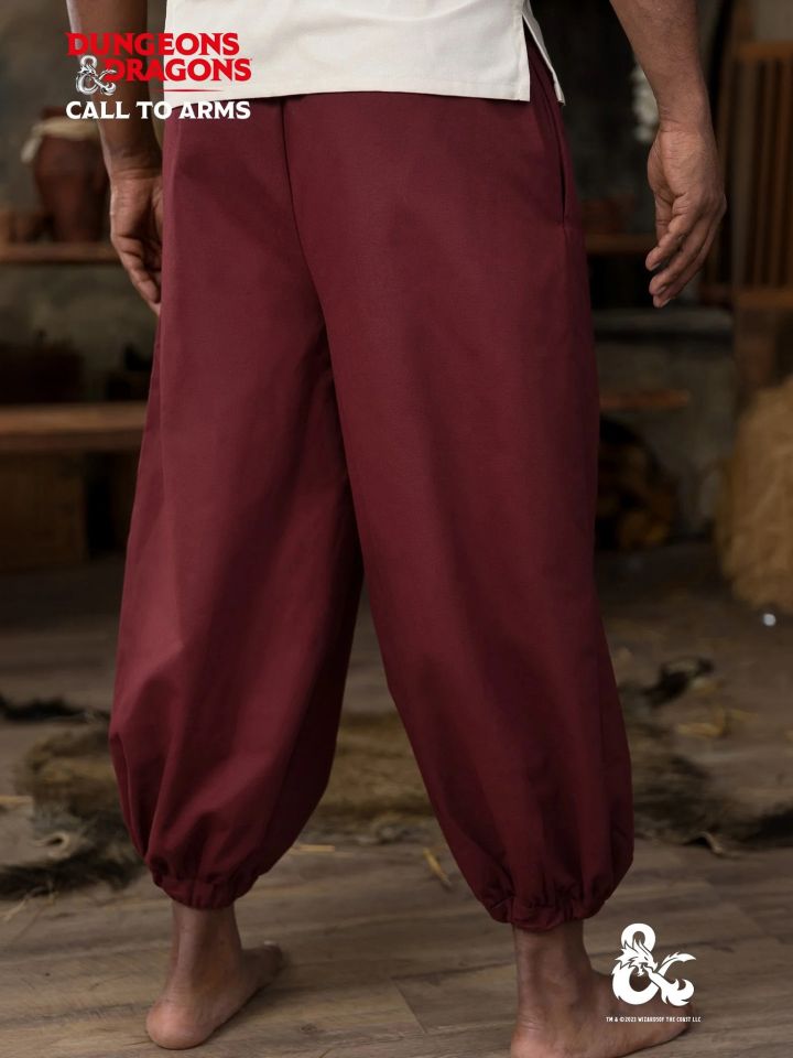 D&D monk pants bordeaux 2