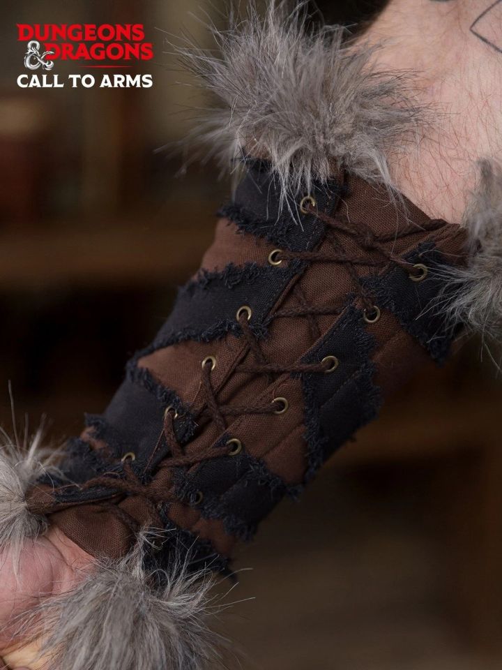 D&D Barbarian bracers brown-black 2