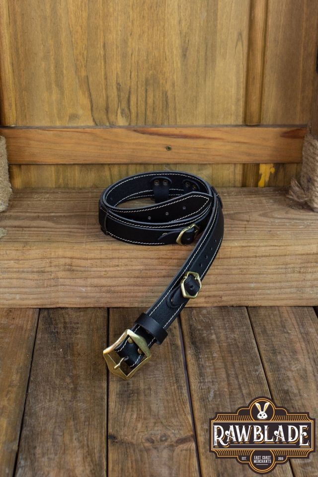 Leather belt Jenan black 2