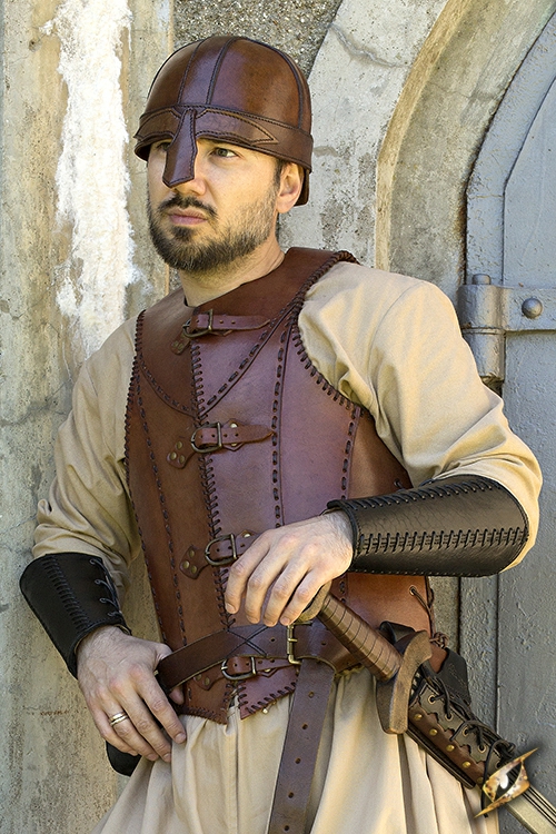 Brown leather armor 2