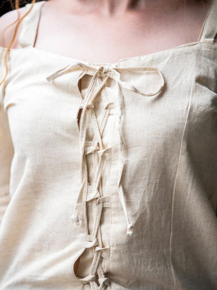 Blouse with adjustable straps, natural L 2