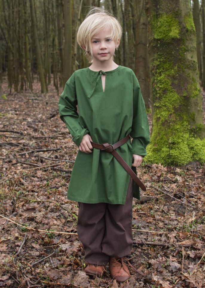 Medieval tunic for children green 146 2