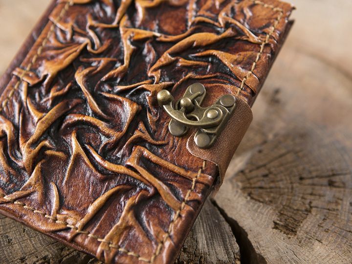 Leather book Middle Ages small 2