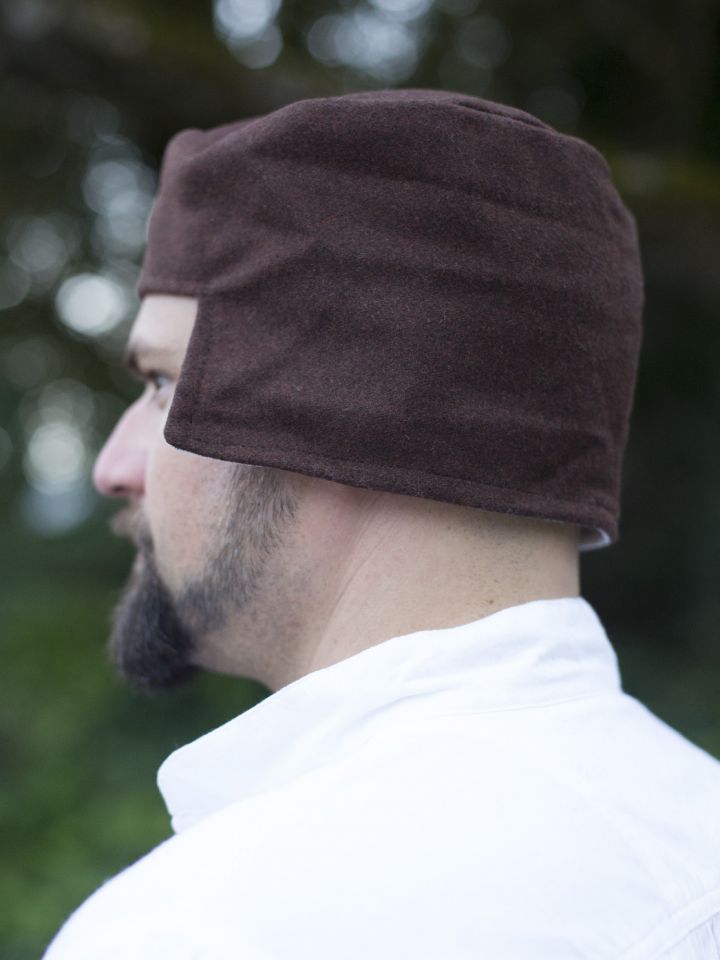 Brown wool cap 60 2