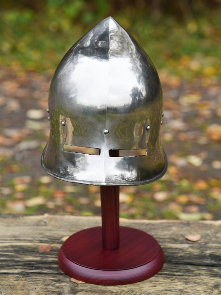 Wooden helmet stand 2