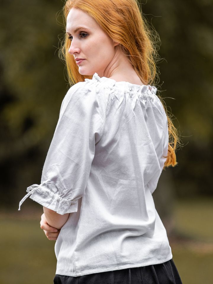 White cotton summer blouse 2