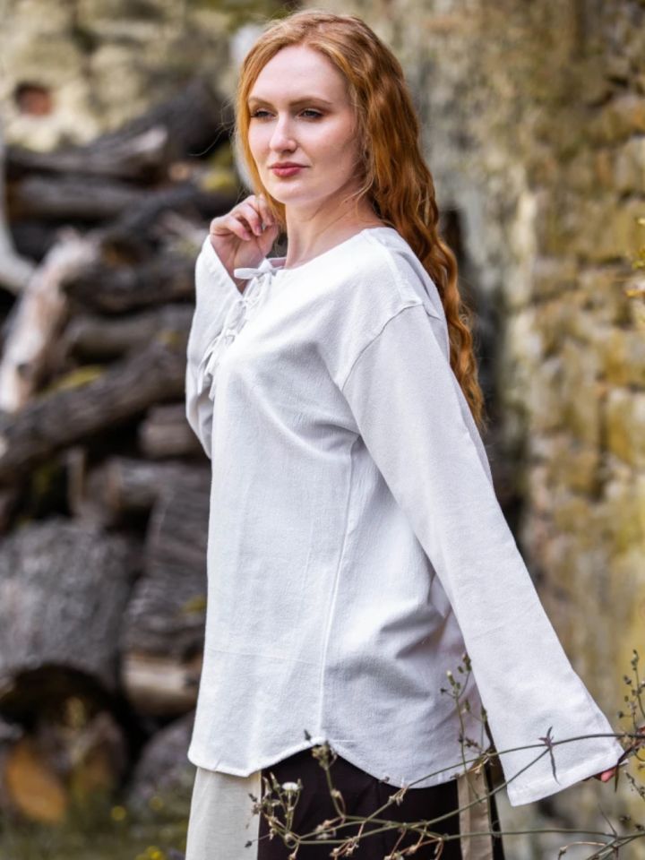 Blouse with long sleeves white XXXL 2