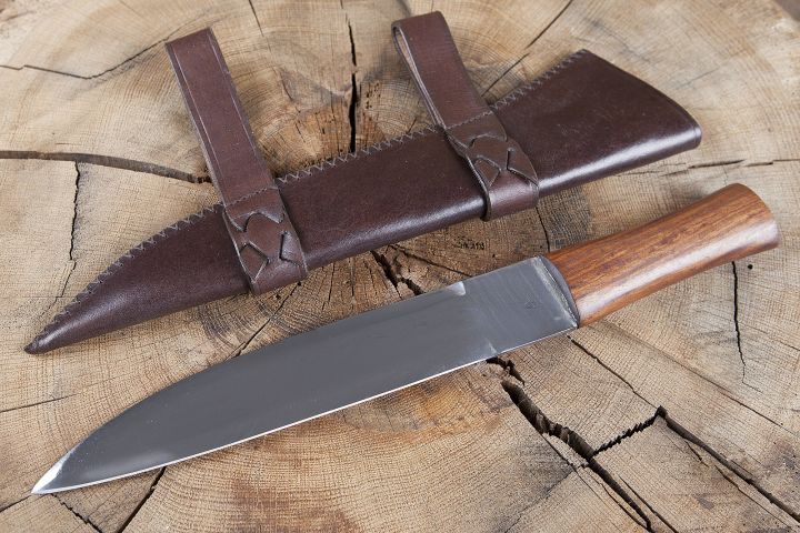 Sax knife with leather sheath 2