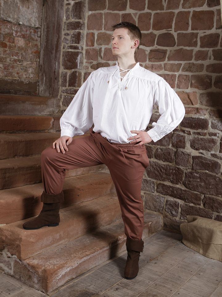 Medieval trousers tobacco colored 2