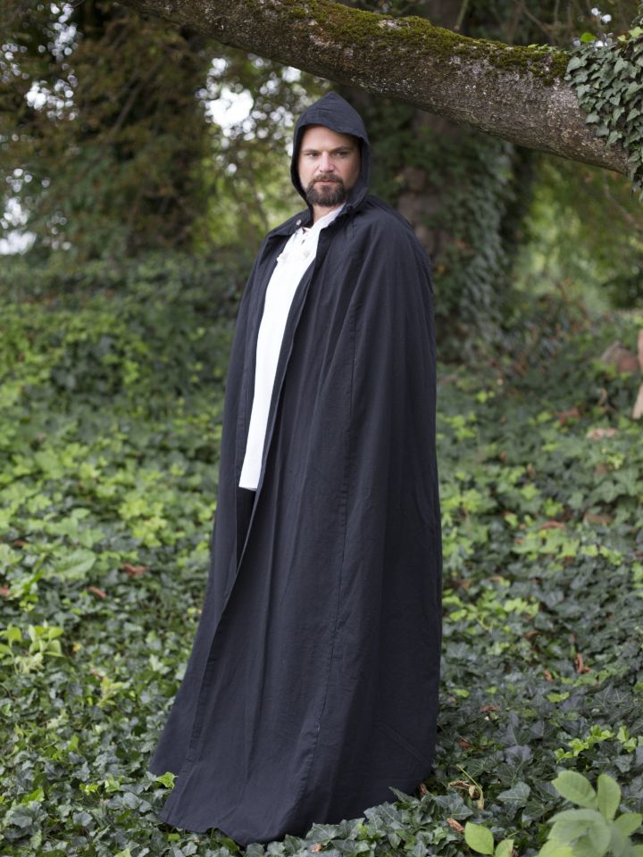 Black cotton cape 2